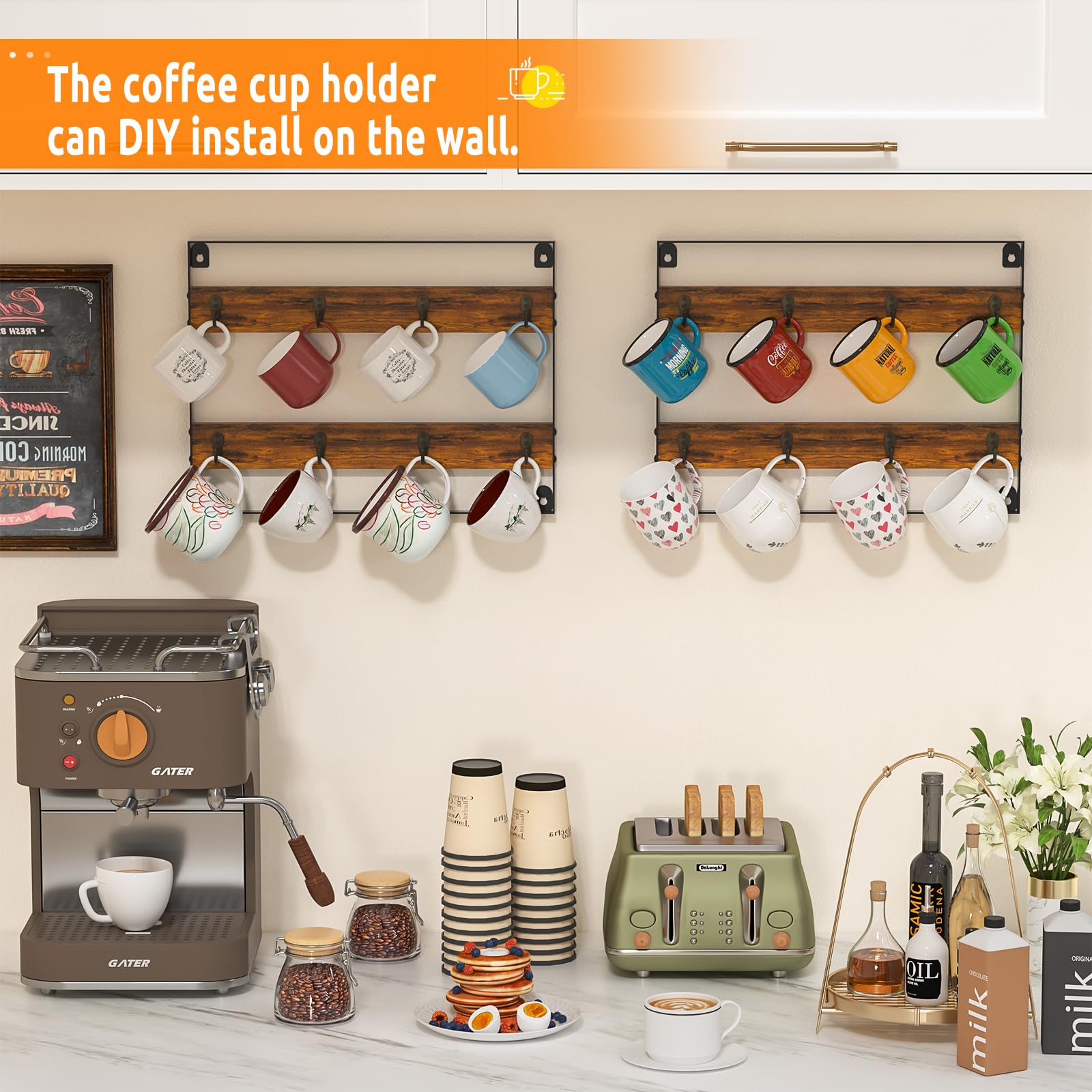 Huxitocan sturdy rustic frame blends wood with black iron for style