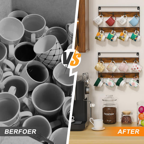 Huxitocan organized display adds neatness to mugs