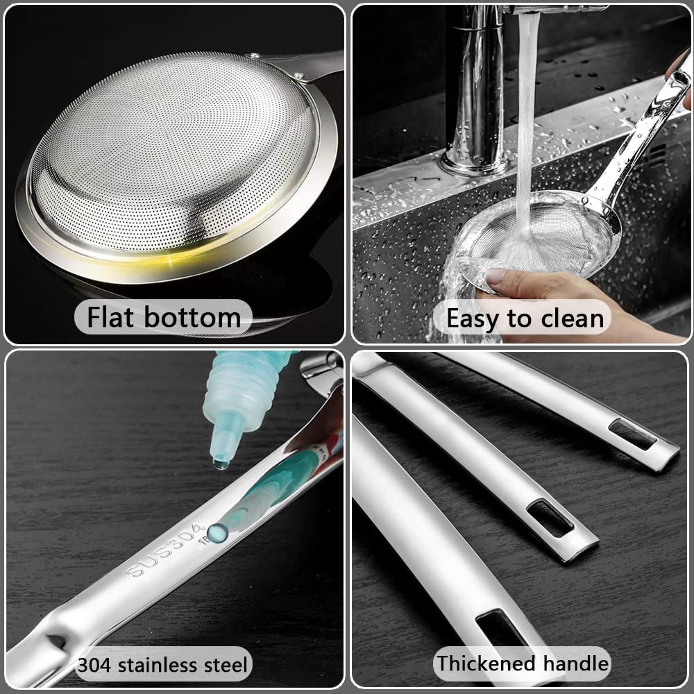 Hvanam 3pc strainer set covers large, medium, and small tasks
