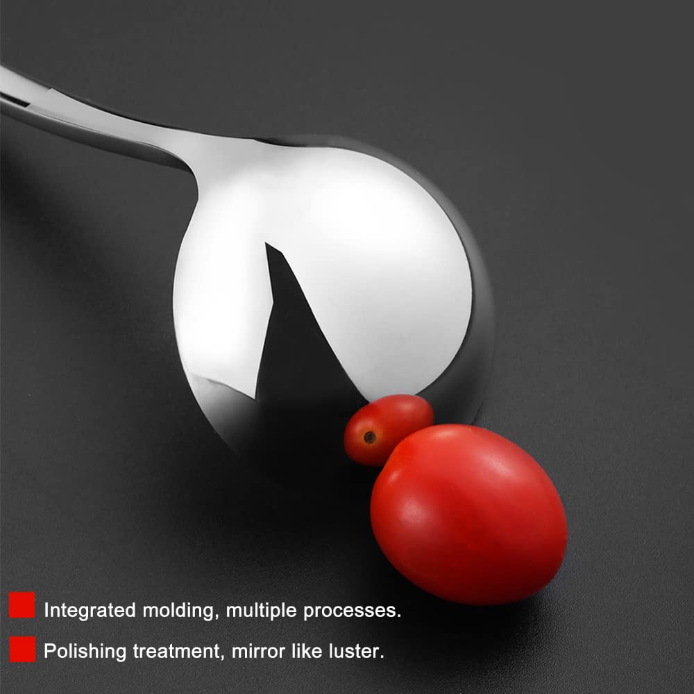 Hvanam ladle polished mirror finish on elegant kitchen tool