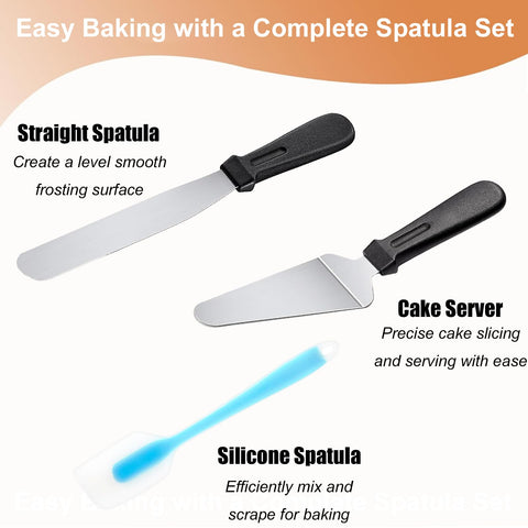 hvominxs durable non-stick frosting tools are easy to clean