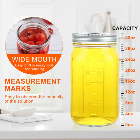 Hwashin 32oz jar suitable for pickling, sauces, and bulk pantry storage.