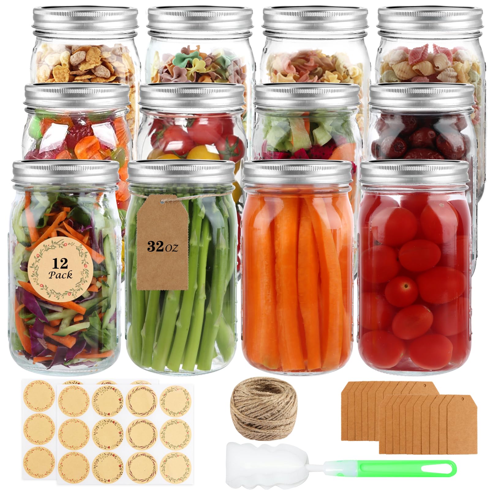 Hwashin wide-mouth 32oz jar for easy filling and visible contents.