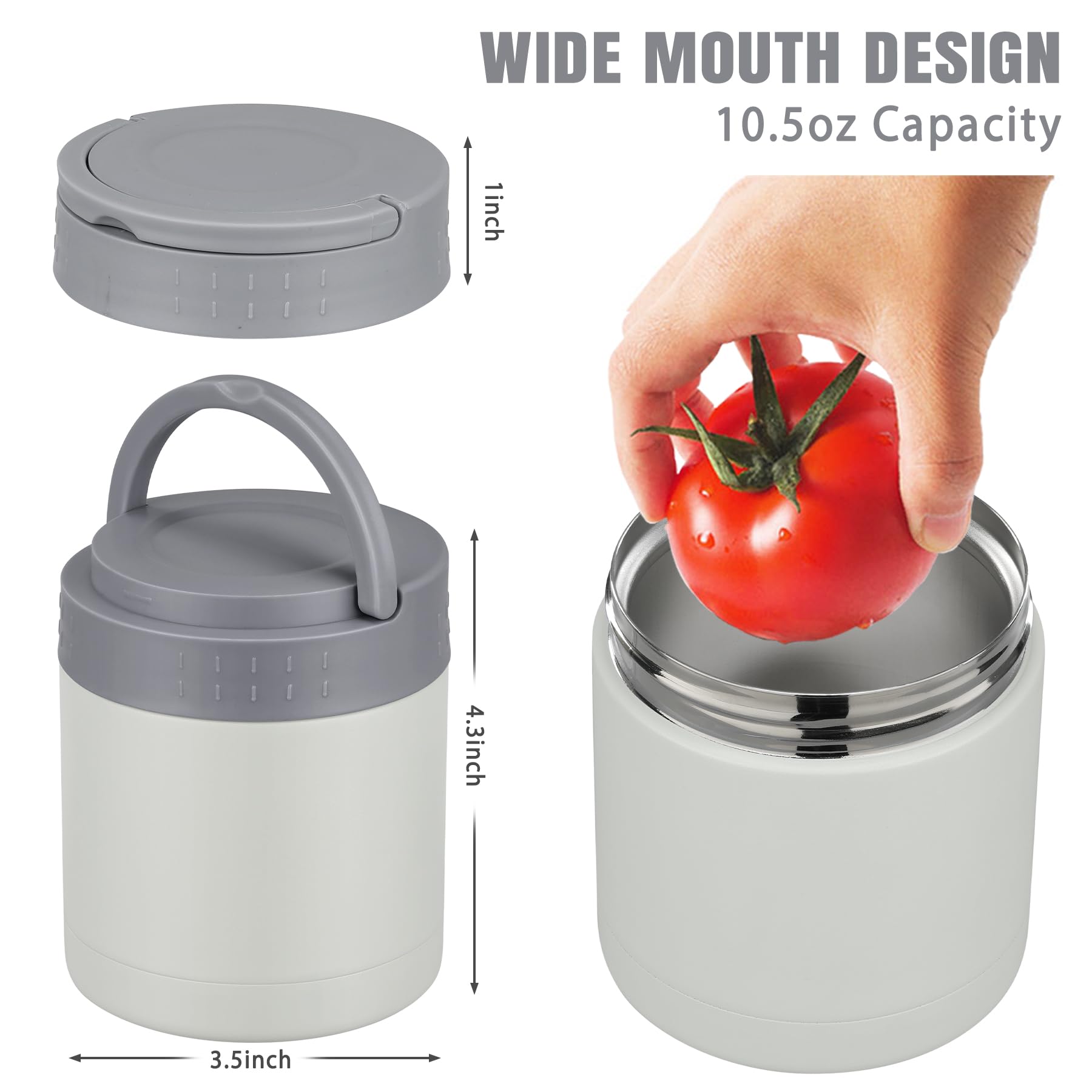 HWONMTE handle-equipped design for effortless carrying of meals.