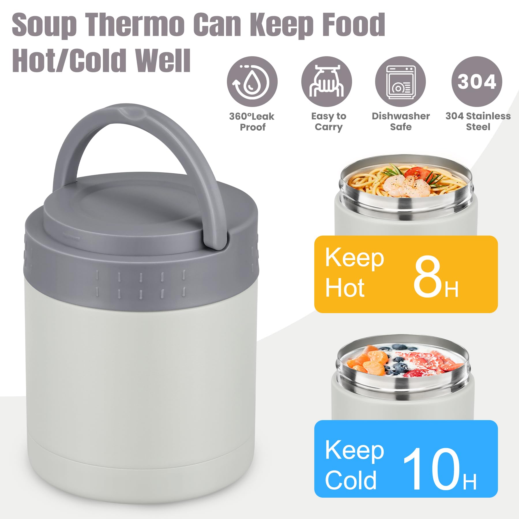 HWONMTE stainless steel body with double-wall insulation for temp stability.