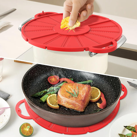HWXQJJHONEY easy-clean silicone splatter guard after use
