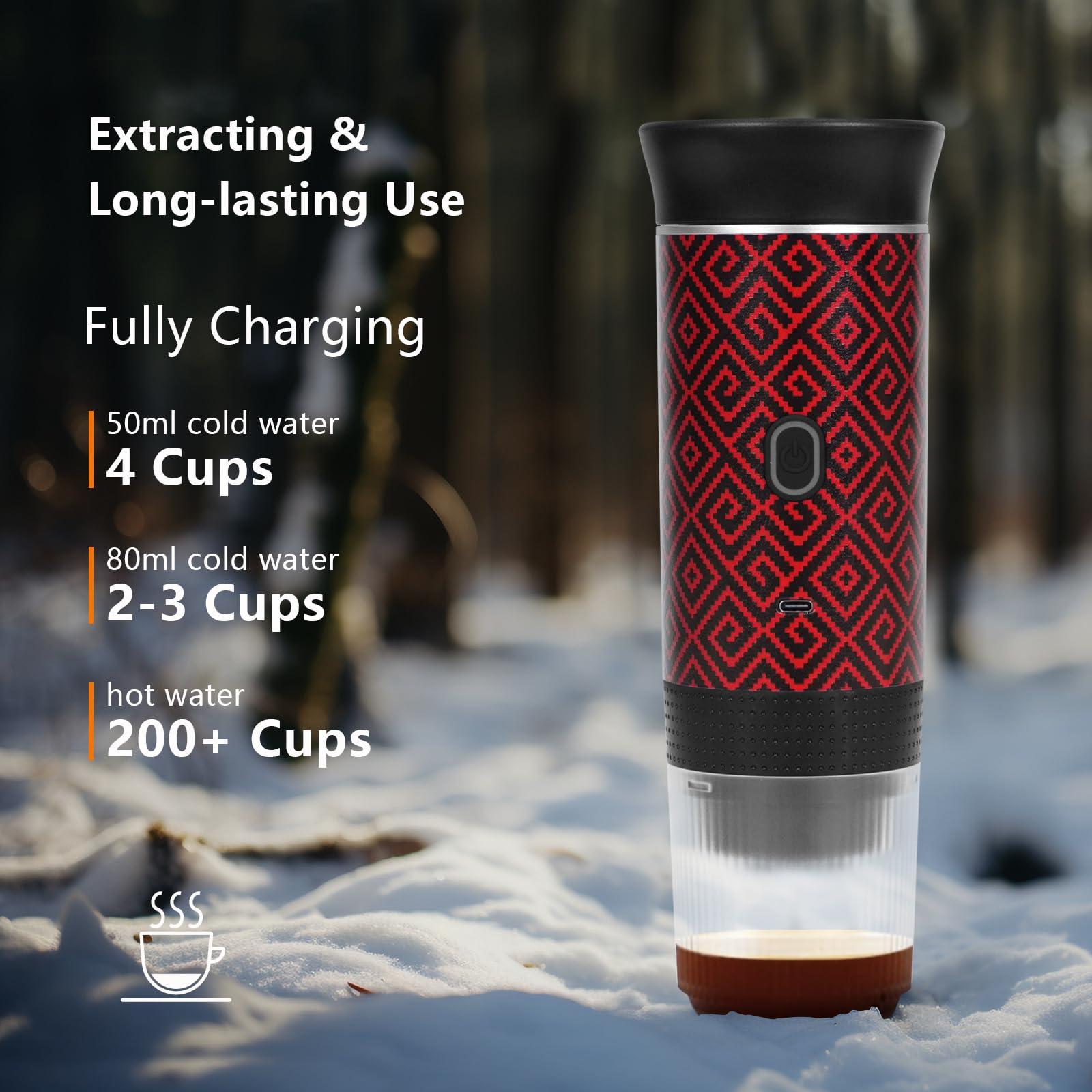 HX HECLX reusable cup filter and accessories included for easy setup.
