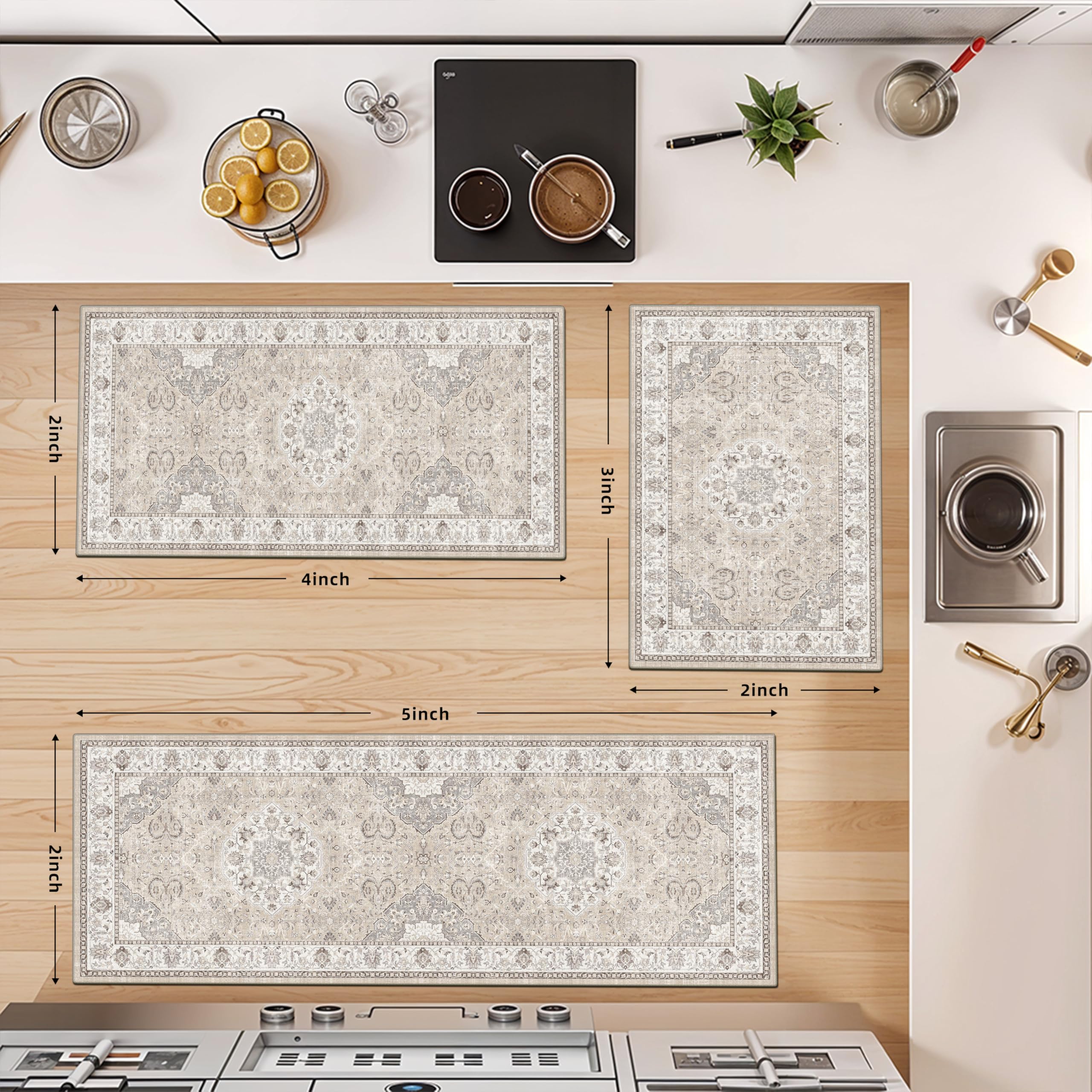 HY HAO YUN LAI non-slip base kitchen mat keeps dish and sink areas safe