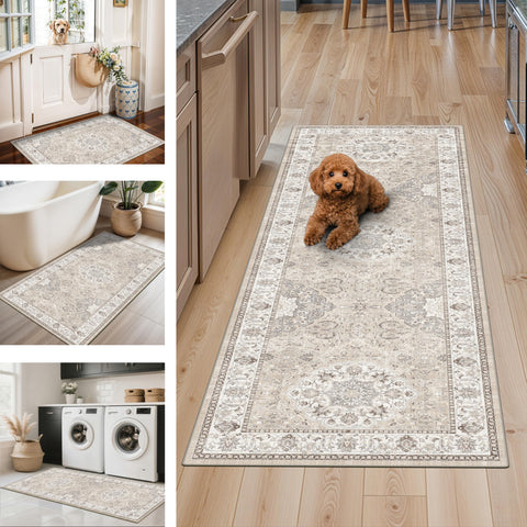 HY HAO YUN LAI machine-washable rug simplifies spills and everyday messes