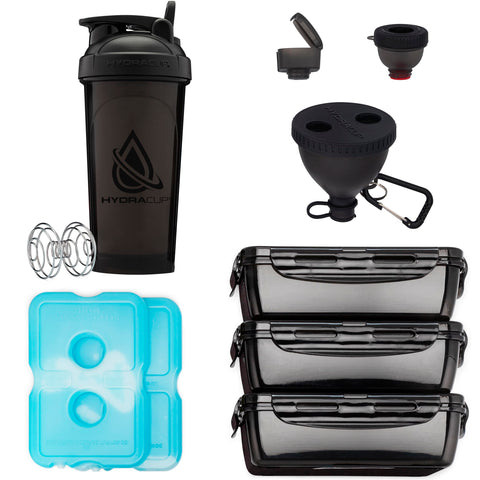 Hydra Cup large 32oz meal containers fit a full day of meals
