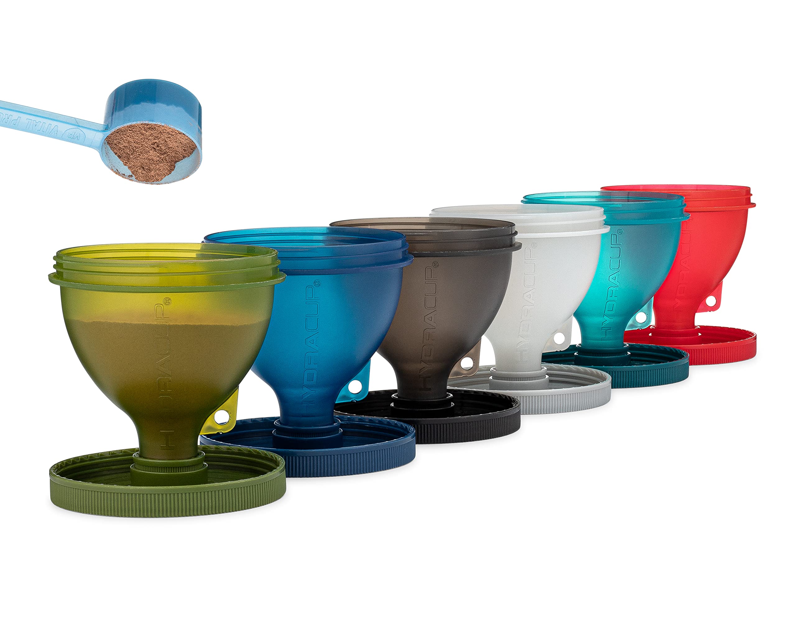 Hydra Cup ProStand green funnel for fast at-home bottle prep.