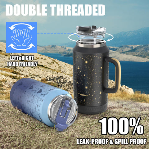 Hydraful large-capacity dishwasher-safe tumbler for quick cleaning