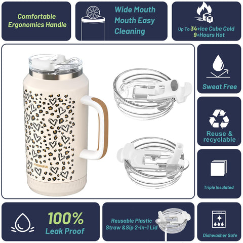 Hydraful tumbler with straw lid for quick sipping during workouts.