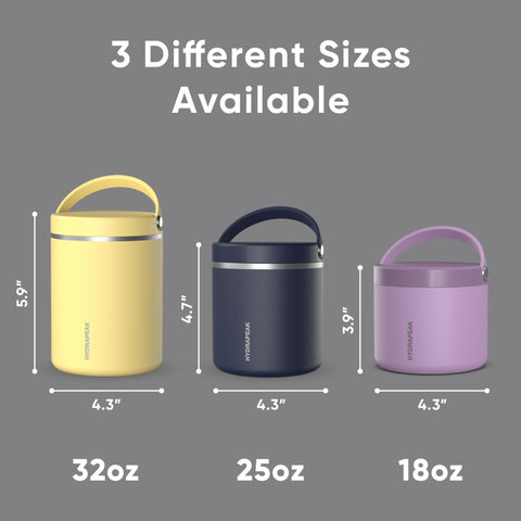 Hydrapeak 25oz food jar folding handle for easy carrying