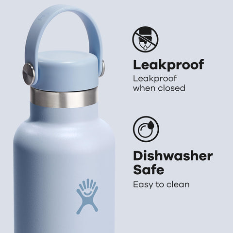 Hydro Flask TempShield insulation maintains cold up to 24 hours.