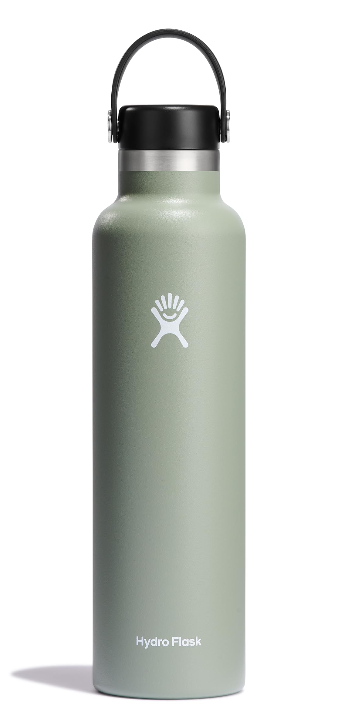 Hydro Flask 24 oz Agave Green bottle with leakproof cap, ideal for daily hydration.