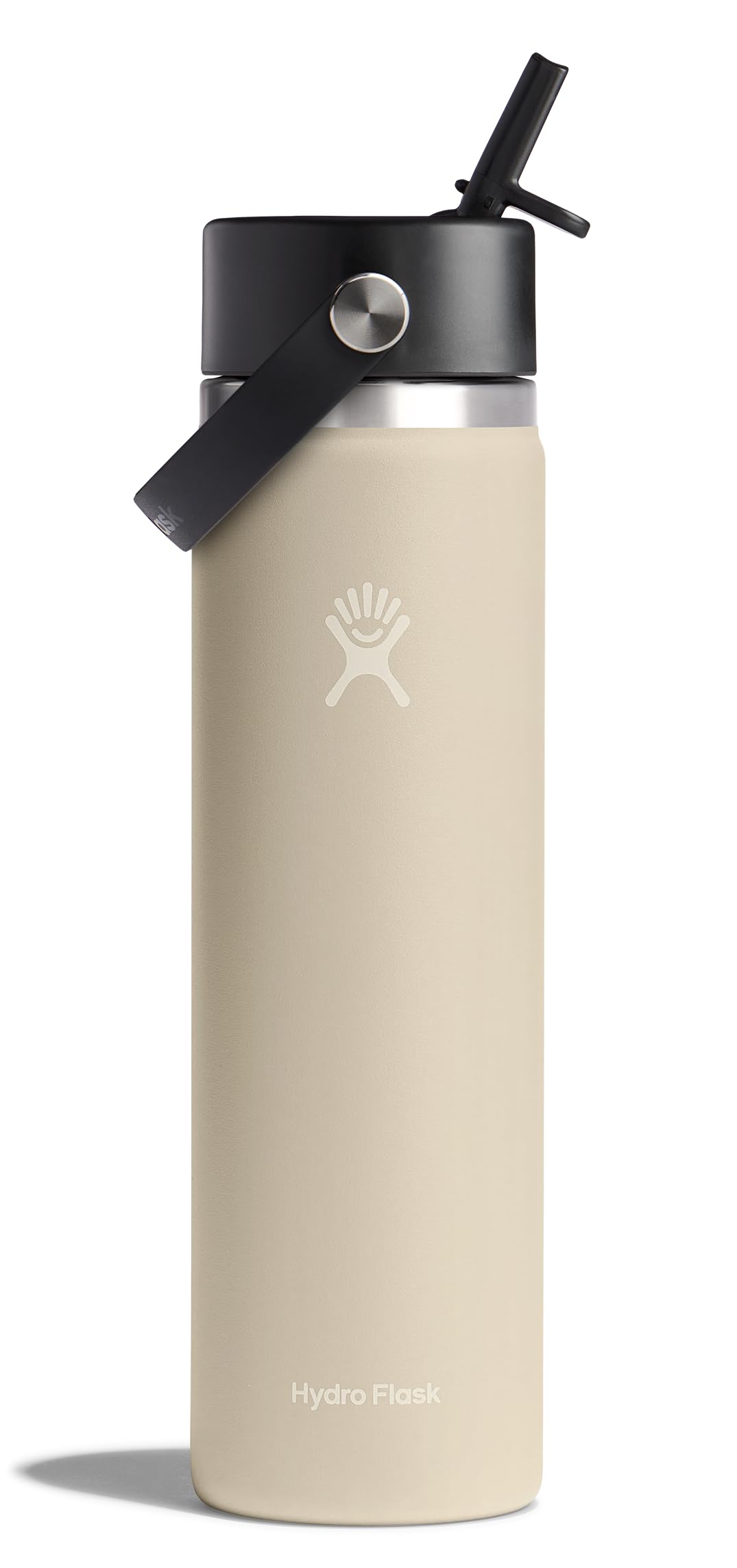 Hydro Flask 24oz oat tan wide-mouth bottle ready for on-the-go hydration