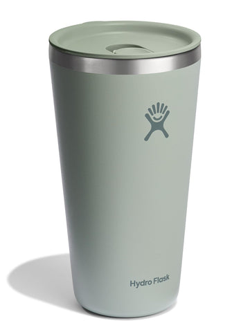 Hydro Flask 28 oz tumbler with leak-resistant lid ideal for travel and hydration.