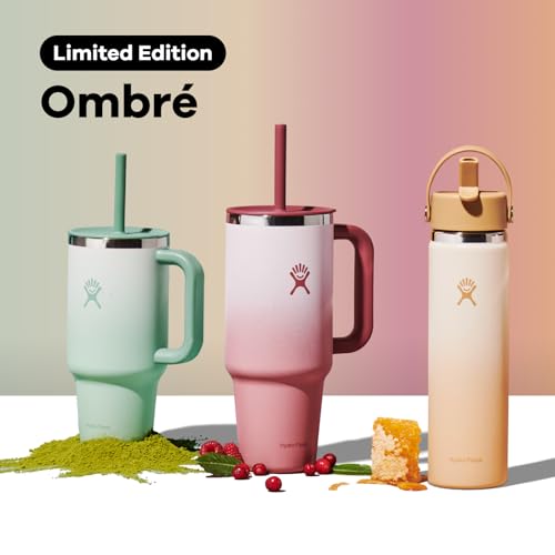 Hydro Flask 32 oz Travel Tumbler, honey ombre color, stainless steel finish