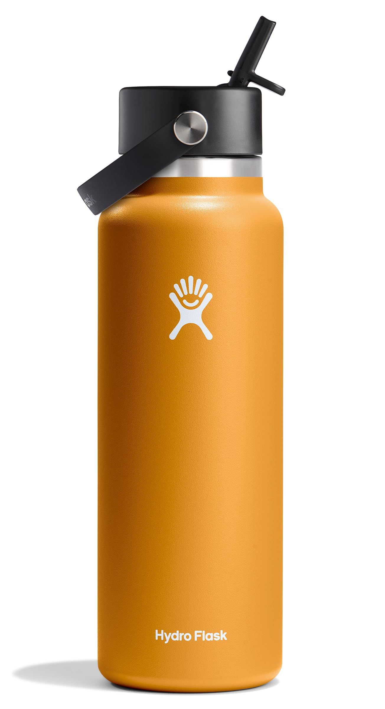 Hydro Flask 40 oz Fossil Brown bottle front view for all-day hydration.