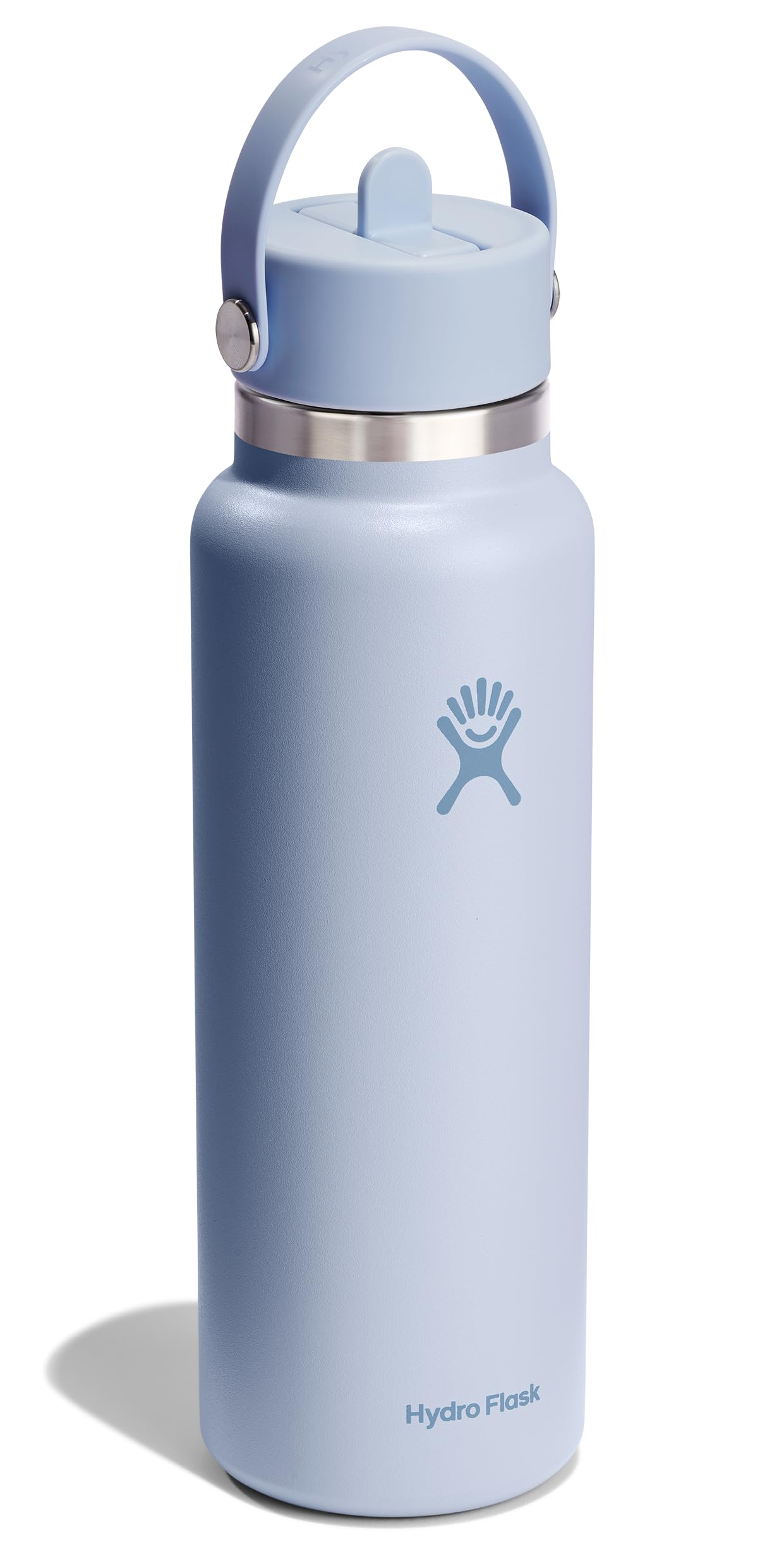 Hydro Flask closeup of the Flex Straw Cap secured in a bag for travel.
