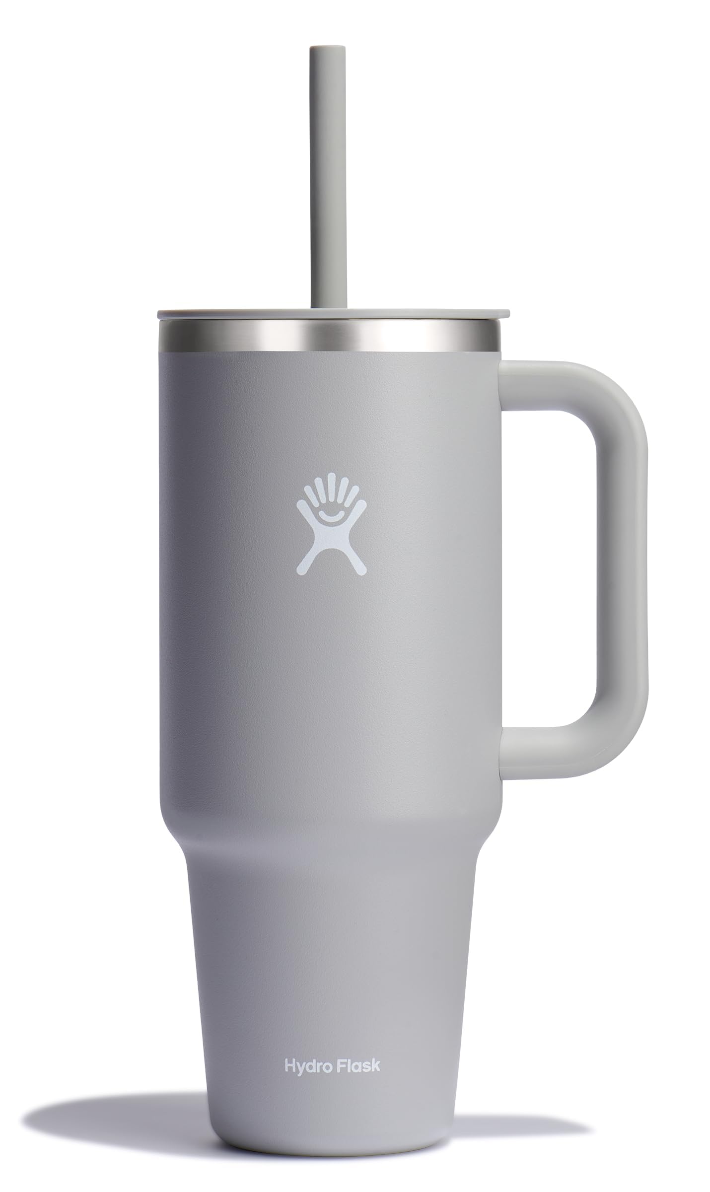 Hydro Flask 40 oz travel tumbler handle provides a secure grip for on-the-go hydration.