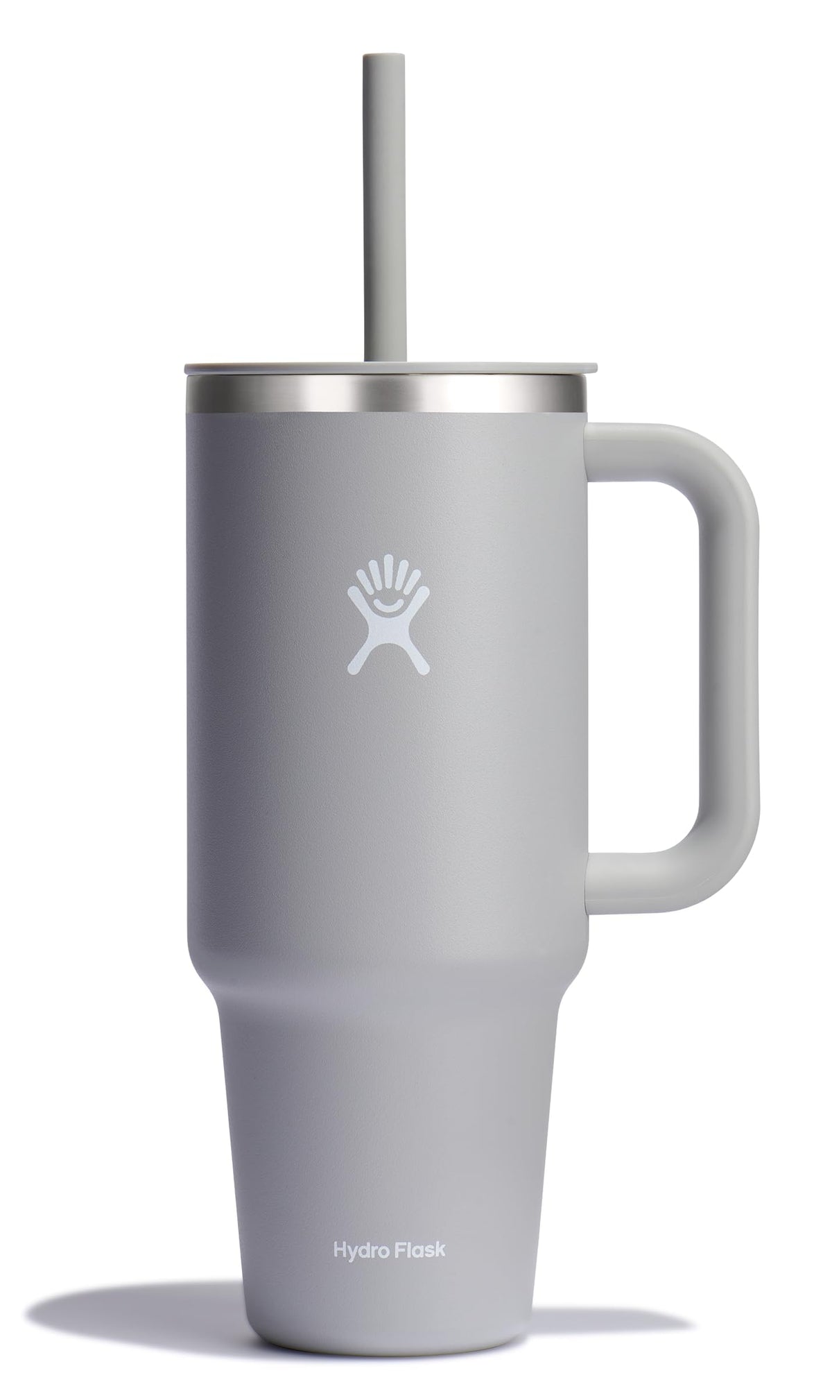 Hydro Flask 40 oz travel tumbler handle provides a secure grip for on-the-go hydration.