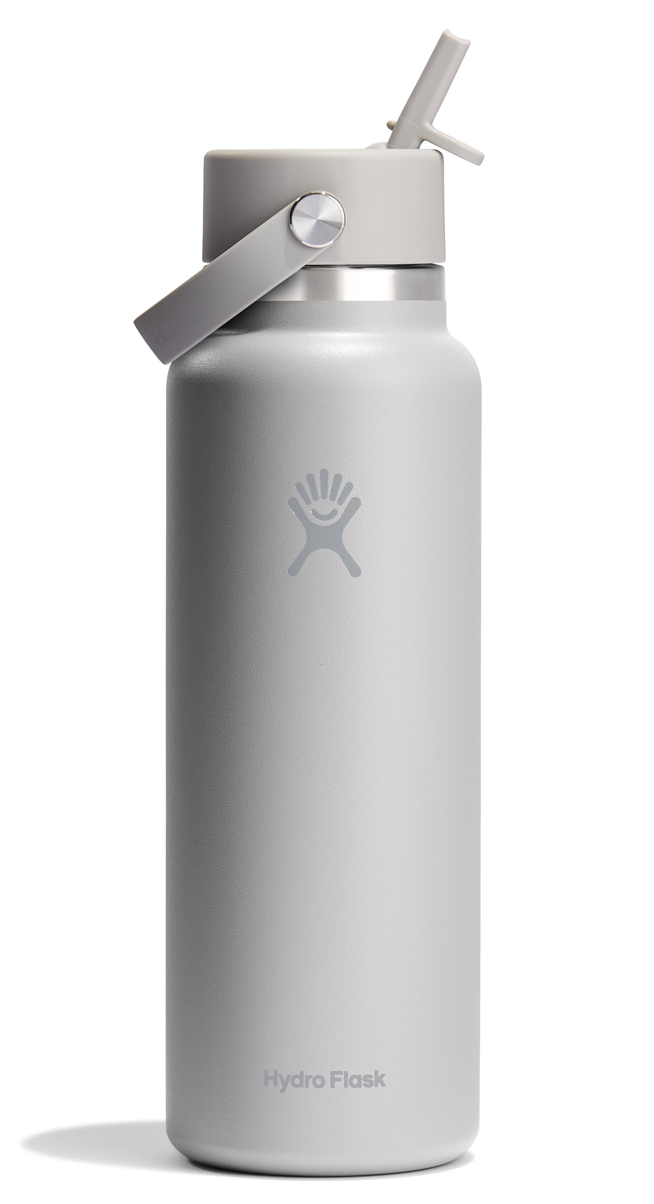 Hydro Flask 40 oz wide mouth bottle with Flex Straw Cap for leakproof on the go