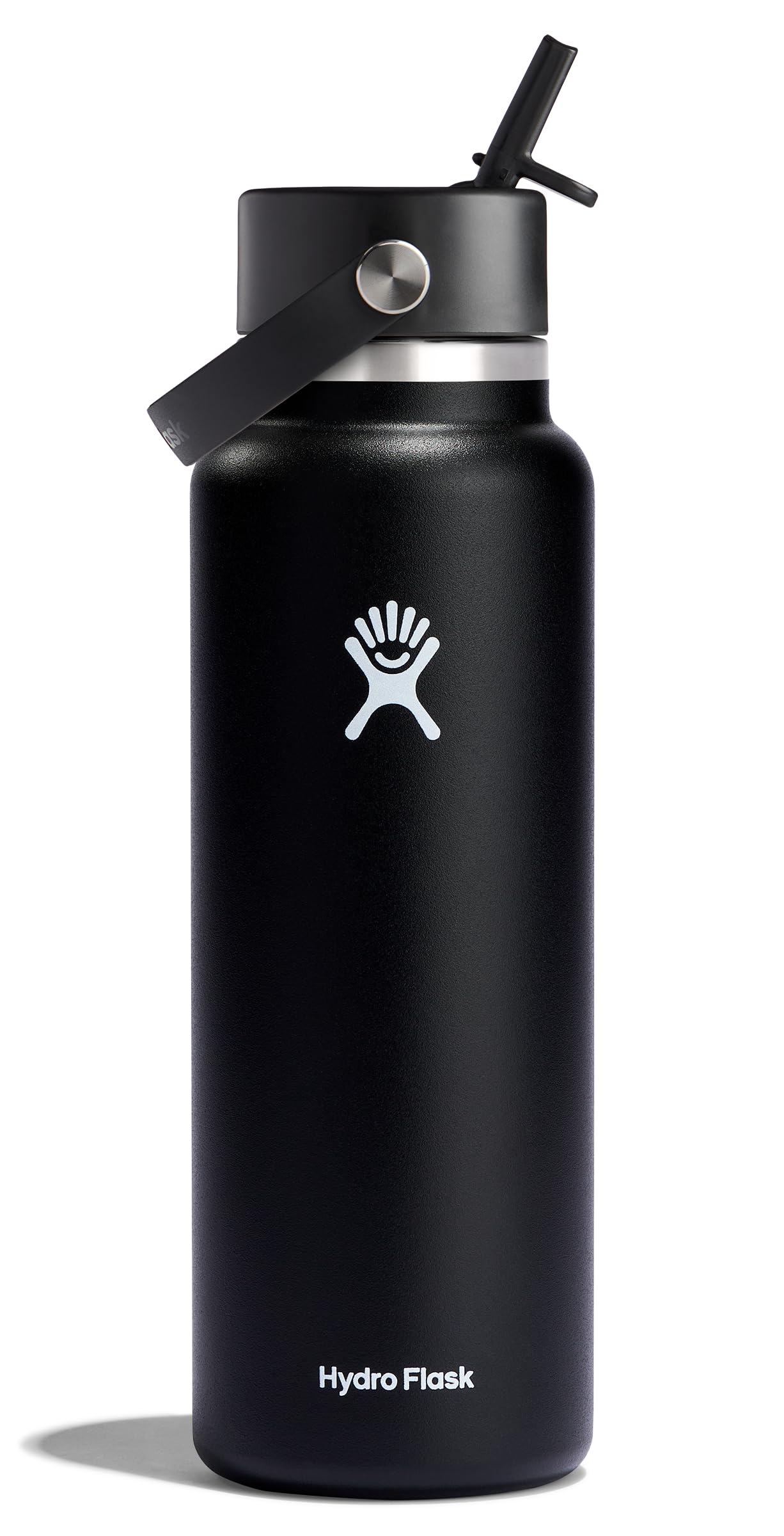 Hydro Flask 40 oz with flex straw cap shows leakproof hydration on the go