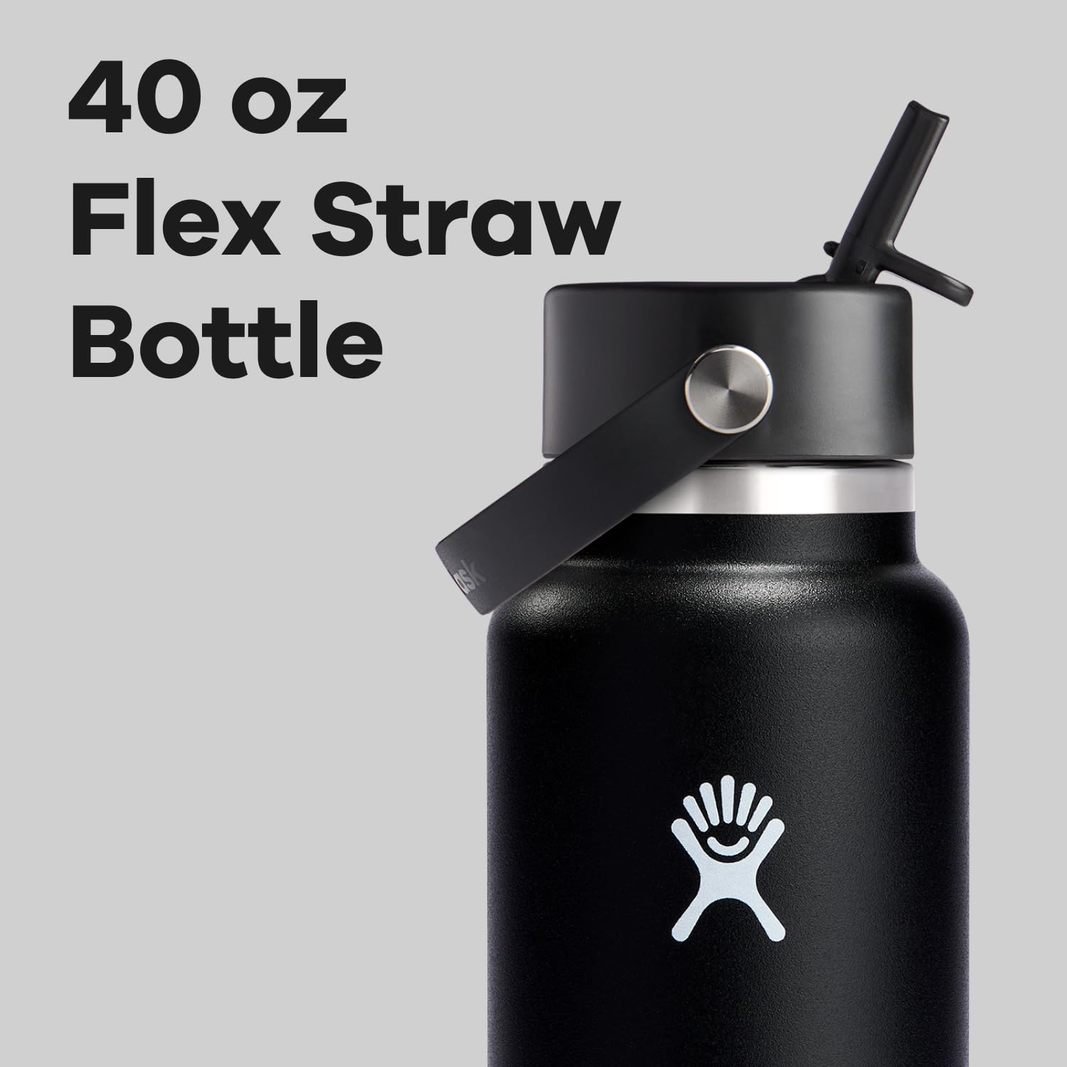 Dishwasher safe Hydro Flask bottle with leakproof cap in view