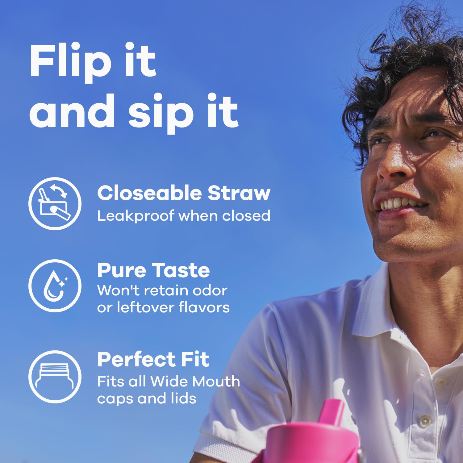 Closed flex straw cap to prevent leaks in bags