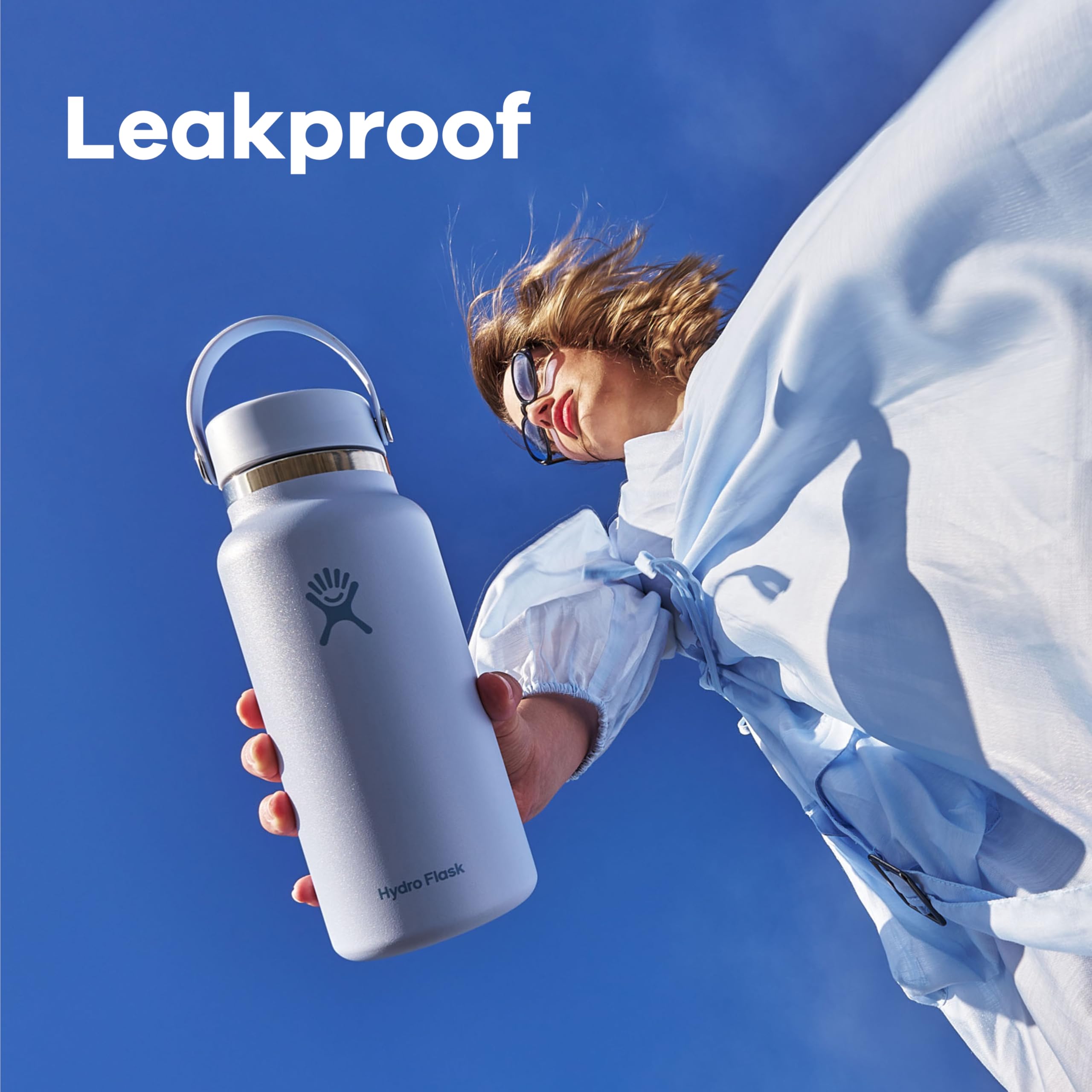 Agave Green Hydro Flask ready for gym or commute, easily holding ice.