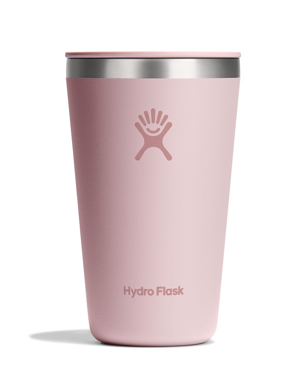 Hydro Flask All Around Tumbler with press-in lid keeps beverages secure on the go.
