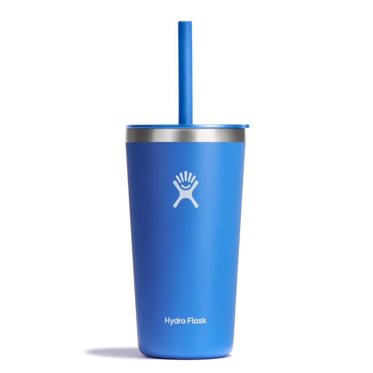 Hydro Flask All Around Tumbler with Straw Lid 20 oz Cascade keeps drinks cold on the go.