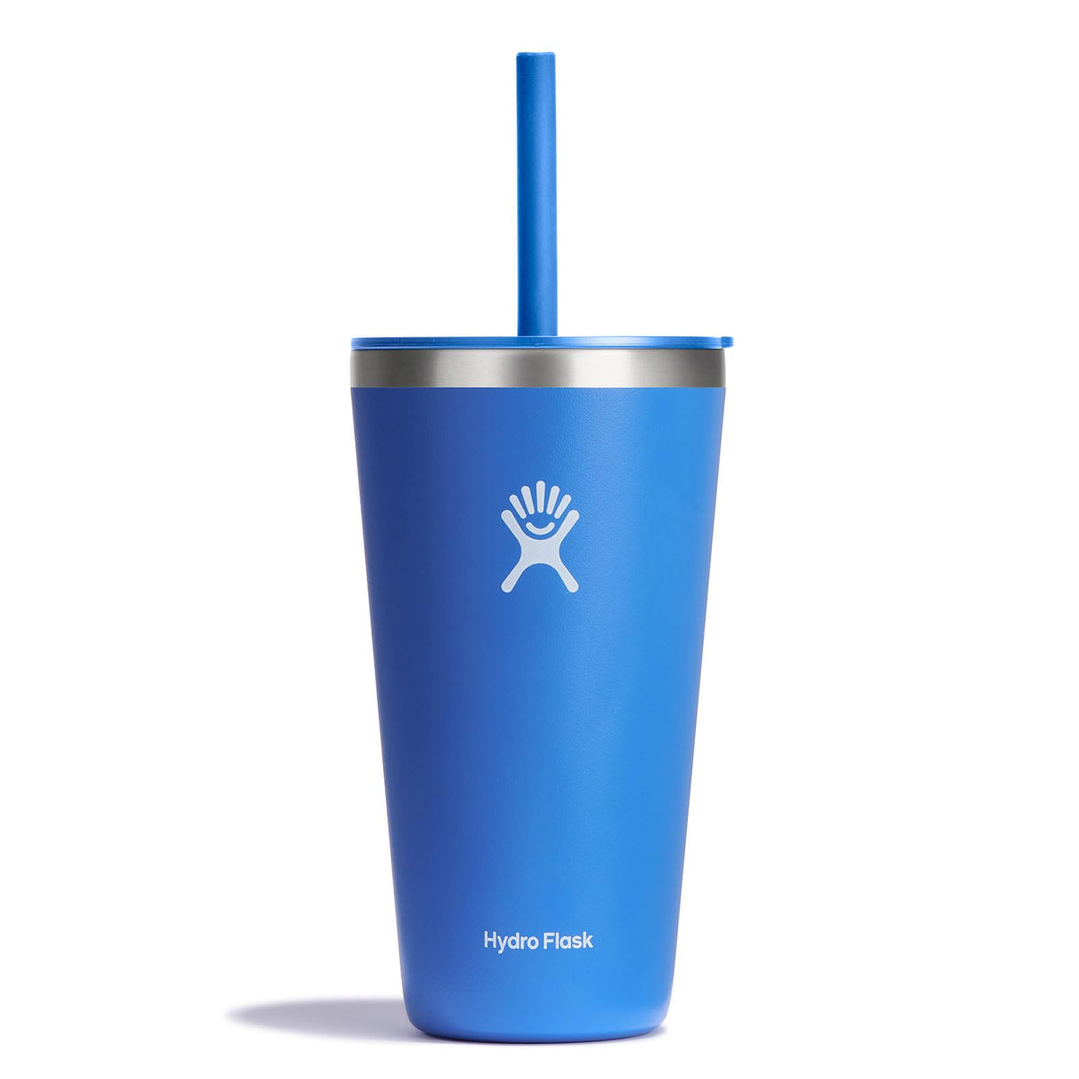 Hydro Flask All Around Tumbler with Straw Lid keeps drinks cold for hours on the go
