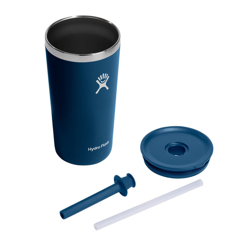 Hydro Flask Indigo Blue outdoors for reliable hydration on the go