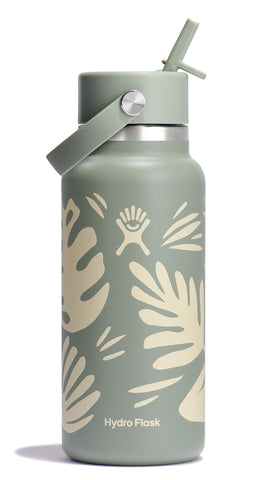 Hydro Flask Botanical Bliss 32oz wide mouth bottle for easy ice and pours