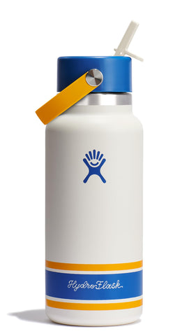 Hydro Flask Campus Collection 32oz ivory wide-mouth bottle perfect for campus hydration on the go