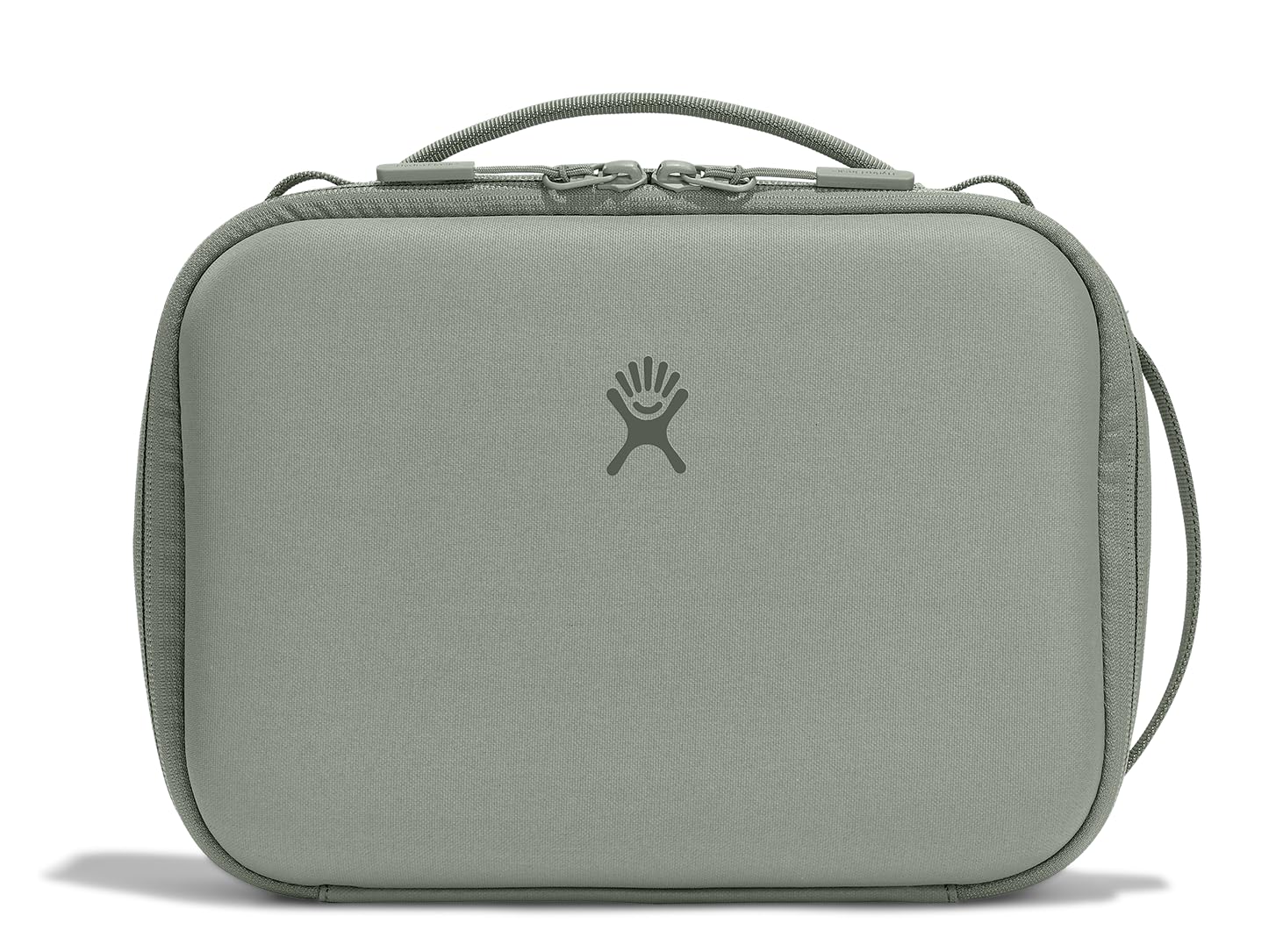 Hydro Flask Carry Out Lunch Box Agave front view, compact insulated storage