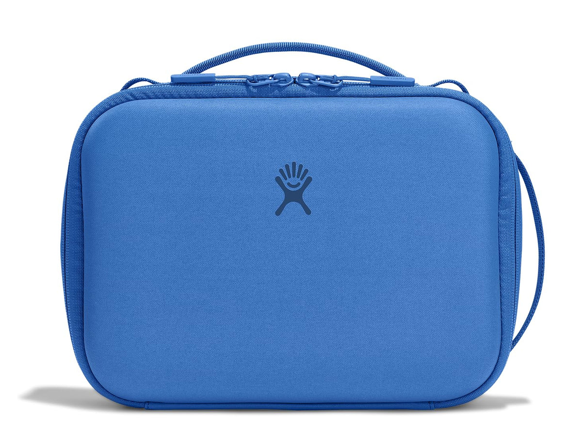 Hydro Flask Carry Out Lunch Box Cascade Blue exterior, durable design for daily meals
