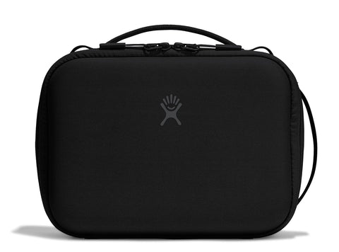 Hydro Flask Carry Out Lunch Box open lid Beachplum Black for easy packing on the go.