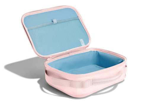 Hydro Flask Carry Out Lunch Box side view shows portable design for commuting meals.