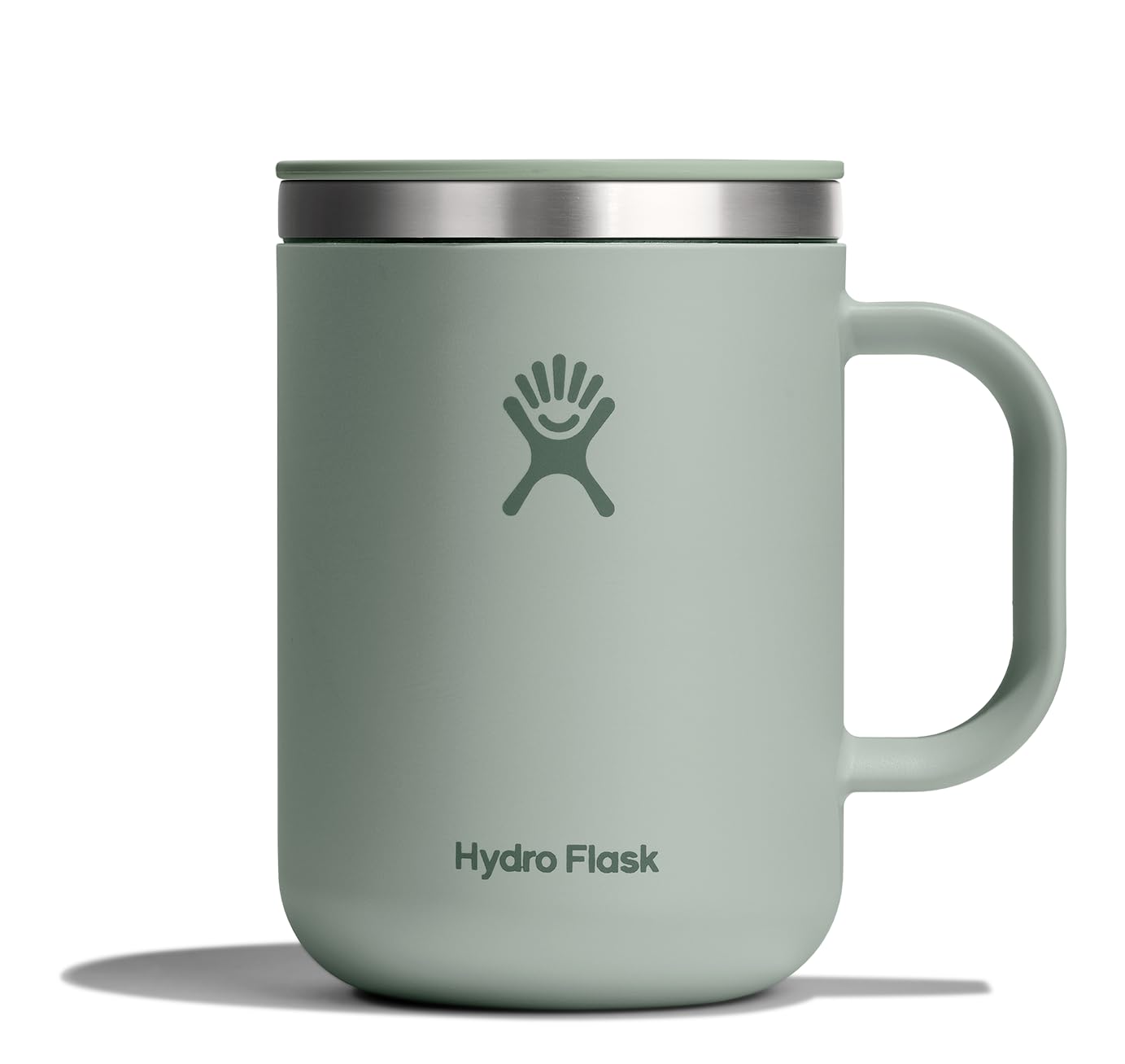 Hydro Flask Coffee Mug 24 oz Agave Green with lid for travel.