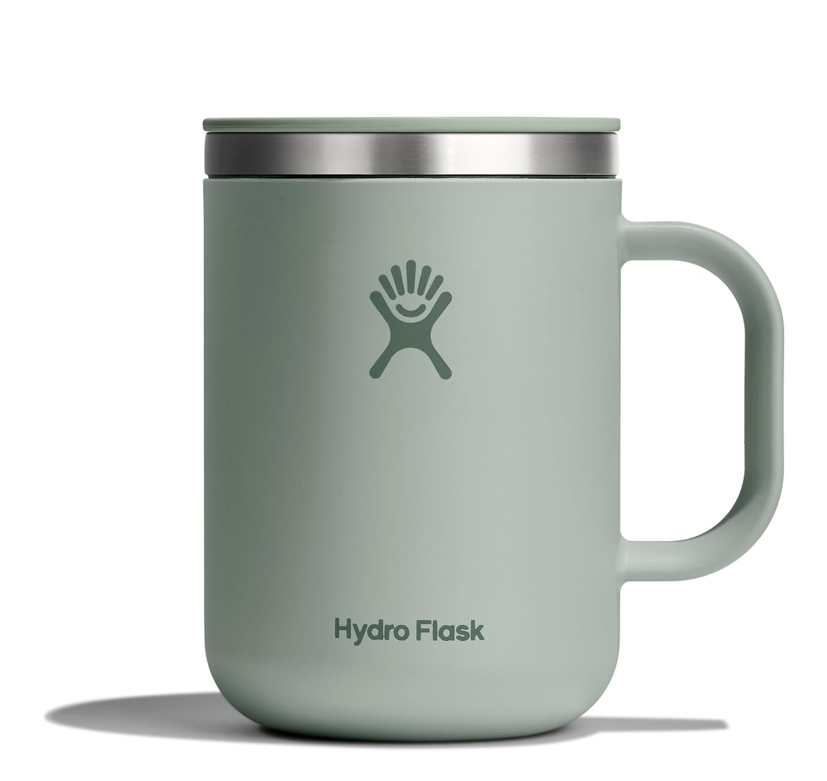 Hydro Flask Coffee Mug 24 oz Agave Green with lid for travel.