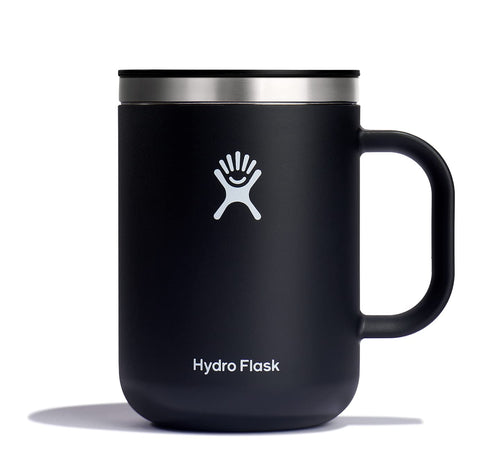 Hydro Flask Coffee Mug 24oz with closed lid for splash-free travel
