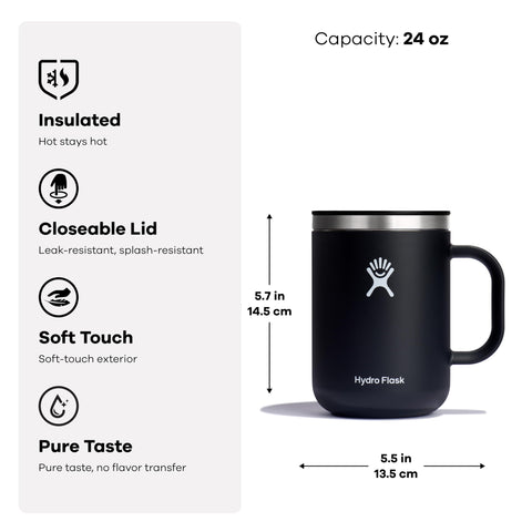 Hydro Flask Coffee Mug ergonomic handle for stable sipping