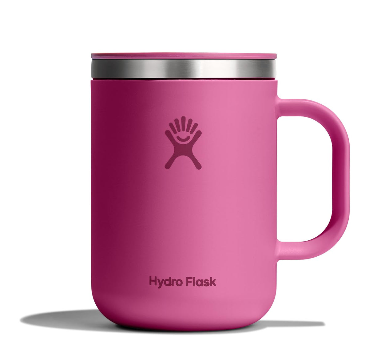 Hydro Flask coffee mug reef pink closeable lid for splash-free travel and sipping