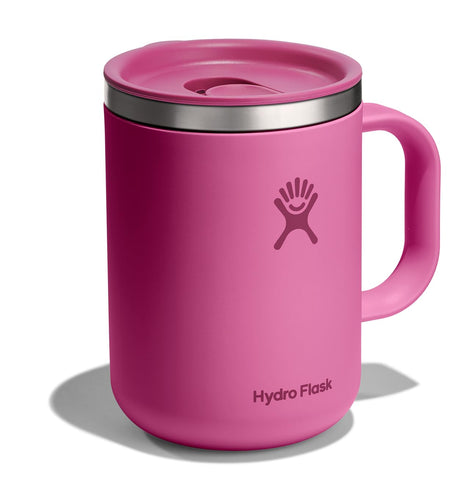Hydro Flask 24 oz reef pink mug with double-wall insulation to keep beverages hot