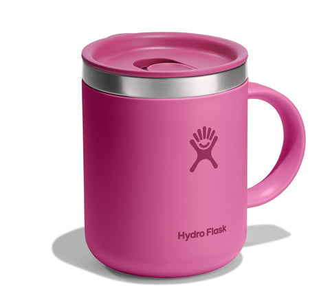 Hydro Flask reef pink mug lid closeable, leak-resistant for on-the-go sipping