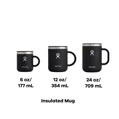 Hydro Flask Coffee Mug in a travel bag, compact and secure lid
